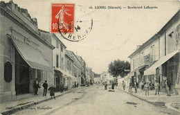 Lunel * Le Boulevard Lafayette * Commerces Magasins - Lunel