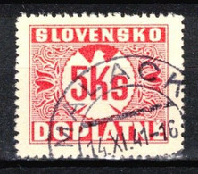 Slovaquie 1939 Mi P 10 (Yv TT 10), Obliteré - Oblitérés