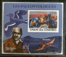 Comoro Islands 2009 Palaeontologist Dinosaurs Wildlife Pre Historic Animals M/s MNH # 12699 - Vor- U. Frühgeschichte