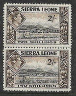 SIERRA LEONE 1938 2s In A Vertical Pair SG 197 UNMOUNTED MINT/LIGHTLY MOUNTED MINT Cat £11 - Sierra Leona (...-1960)