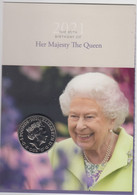 Great Britain UK £5 Coin Queen Elizabeth  - 2021 Royal Mint Information Card - 5 Pounds