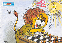 Thème:  Jeu D'échecs   Club Max. Lion.  Illustrateur Kiko 10x15     (voir Scan) - Ajedrez