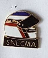 Pin's  Sport  Automobile  F 1  Casque  De  JEAN  ALESI  Avec  Sponsor  SNECMA - F1