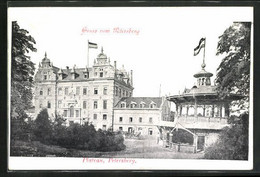 AK Petersberg, Schloss Und Pavillon Auf Dem Plateau - Petersberg