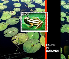 BURUNDI 2021 -  SOUVENIR SHEET BLOC FEUILLET BF - FAUNA GRENOUILLE GRENOUILLES FROG FROGS AMPHIBIENS - RARE MNH - 2010-2019: Mint/hinged