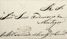 1828 Portugal Pré-Filatelia Viseu VIS 2 «VIZEU» Sépia - ...-1853 Préphilatélie