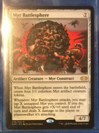 Magic The Gathering DOUBLE MASTERS MYR BATTLESPHERE NEW MTG Sleeve Toploader - Autres & Non Classés