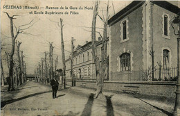 Pézénas * Avenue De La Gare Du Nord * école Supérieur Des Filles - Pezenas