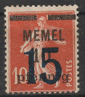Memel Y/T 38 (*) Zonder Gom, Sans Gomme, No Gum - Unused Stamps