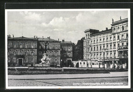 AK Görlitz, Hindenburgplatz Mit Gerichtsgebäude - Goerlitz