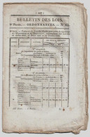 Bulletin Des Lois N°65 1831 Amnistie Déserteurs Ille-et-Vilaine/Tarif Péage Pont De Pont D'Ain, Chabiscol Chassézac... - Décrets & Lois