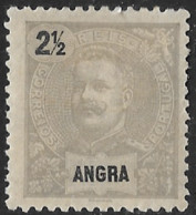 Angra – 1897 King Carlos 2 1/2 Réis Mint Stamp - Angra