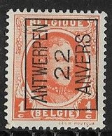 Antwerpen 1922 Typo Nr. 66A - Sobreimpresos 1922-31 (Houyoux)