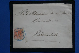 W15 ESPAGNE BELLE LETTRE 1859  MADRID POUR PARAHITA+ CACHET BLEU   + AFFRANCH. INTERESSANT - Cartas & Documentos