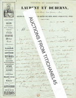Lettre Illustrée De 1842 PARIS - LAURENT ET DEBERNY - Fonderie En Caractères Typographiques - Vois Scans Recto Et Verso - Druck & Papierwaren