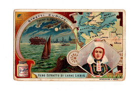 12930 "STRETTI EUROPEI-PASSO DI CALAIS- DELLA SERIE N° 867 DEL 1906 " - Liebig
