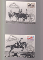 AFARS ET ISSAS-2CP MAXIMUN PREMIER JOUR-HIPPISME-TP N°365/6-1970 - Covers & Documents