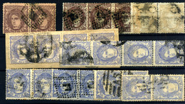 España Nº 102, 107, 109, 113. Año 1870 - Used Stamps