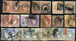 España Nº 102/9, 113. Año 1870 - Used Stamps