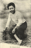 Siam Thailand, BANGKOK, Local Damsel Girl (1920s) J. Antonio No. 20 Postcard - Thaïland
