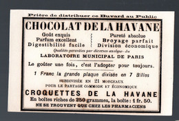 Petit Buvard Ancien :  CHOCOLAT DE LA HAVANE  (PPP30400) - Alimentaire