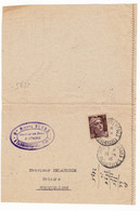 Lettre 1946 Fauquembergues Pas De Calais Michel Blond Notaire Marianne De Gandon 3F Hucqueliers Alphonse Flouret - 1945-54 Marianna Di Gandon