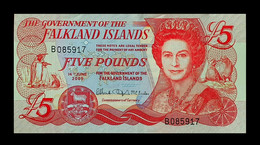 # # # Banknote Falkland Inseln (Falklands) 5 Pounds UNC # # # - Falkland Islands