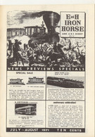 Catalogue E And H IRON HORSE 1971 July-August Digest AHM Tyco Suydam - English