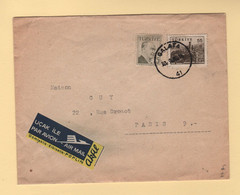 Turquie - Galata - Par Avion Destination France - 1954 - Other & Unclassified