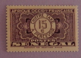 SENEGAL TAXE  YT 24 NEUF GOMME ALTEREE ANNÉE 1935 - Timbres-taxe