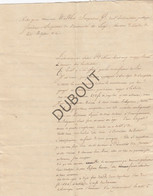 DOLHAIN/Limburg 4 Pages Description Ecole Moyenne établie à Dolhain - 1825 (R33) - Manuscritos