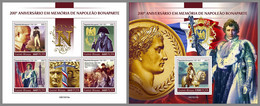 GUINEA BISSAU 2021 MNH Napoleon I. Bonaparte M/S+S/S - OFFICIAL ISSUE - DHQ2129 - Franz. Revolution