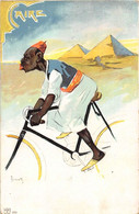 Thème:  Cyclisme.  Scène. Type  Le Caire   Illustré Par : Rossetti   (voir Scan) - Radsport