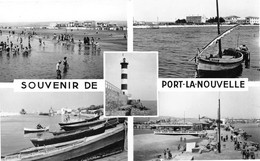 Souvenir De PORT-la-NOUVELLE - Vues Multiples - Phare, Bateaux De Pêche, La Réserve - Port La Nouvelle