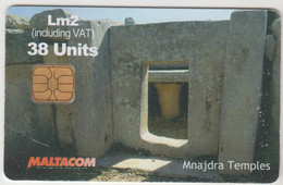 MALTA - Mnajdra Temples, 01/05, 38 U, Used - Malte