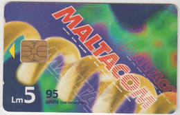 MALTA - Maltacom 3, 10/00, 95 U, Tirage 50.000, Used - Malte