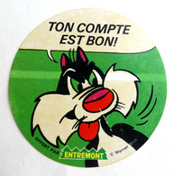 AUTOCOLLANT ENTREMONT TITI RIGOLO Sylvestre TON COMPTE EST BON ! 1974 - Aufkleber