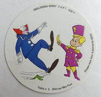 AUTOCOLLANT MERE PICON BOZO LE CLOWN EXPLOIT N°5 1975 - Aufkleber