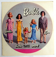 AUTOCOLLANT BARBIE FRANCIE TUTTI SKIPPER KEN Années 70 - Barbie