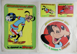 DINGO AUTOCOLLANT JOURNAL DE MICKEY 1412 JEUX OLYMPIQUES WALT DISNEY DINGOTOCOLLANTS GOOFY  1979 Autocollants - Aufkleber