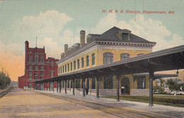 564 – Vintage - W.M.R.R. Station - Hagerstown Maryland MD USA – Railway - VG Condition – 2 Scans - Hagerstown