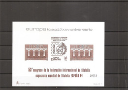 Espagne - Europa 1984 ( Epreuve Officielle 7 XXX -MNH) - Fogli Ricordo