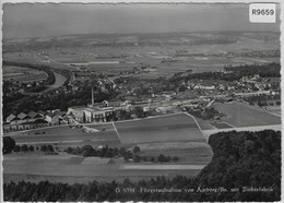 Fliegeraufnahme Aarberg Mit Zuckerfabrik Flugaufnahme P. Zaugg - Aarberg