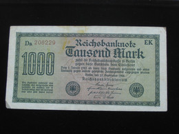 1000  Tausend Mark - Berlin 1922  Reichsbanknote - Germany   **** EN ACHAT IMMEDIAT **** - 1000 Mark