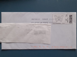 Vignette Personnalisée - Lettre Verte - Papillon Stylisé - 2020 - Druckbare Briefmarken (Montimbrenligne)