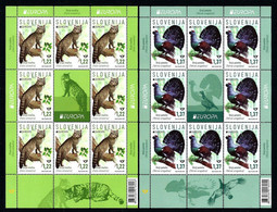 Slovenia 2021: Europa - Endangered National Wildlife; 8 Complete Sets In 2 Small Sheets. MNH** - 2021
