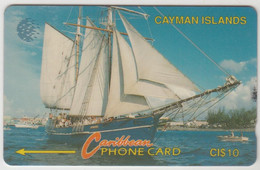 CAYMAN ISLANDS - Sailing Ship, 10 $, CN:8CCIB, Normal Zero: "0", Tirage 30,000, Used - Cayman Islands