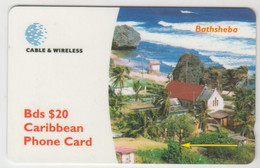 BARBADOS - Bathsheba, 20 Bds$, CN:284CBDC , Normal Zero: "0", Tirage 80.000, Used - Barbades