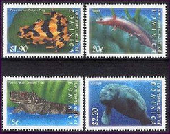 Dominica 2000 Fauna Frog ,toad ,  Manatee ,  Axolotl - Dominica (1978-...)