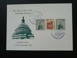 Carte Maximum Card Capitole Nordposta 1981 USA Ref 61504 - Cartoline Maximum